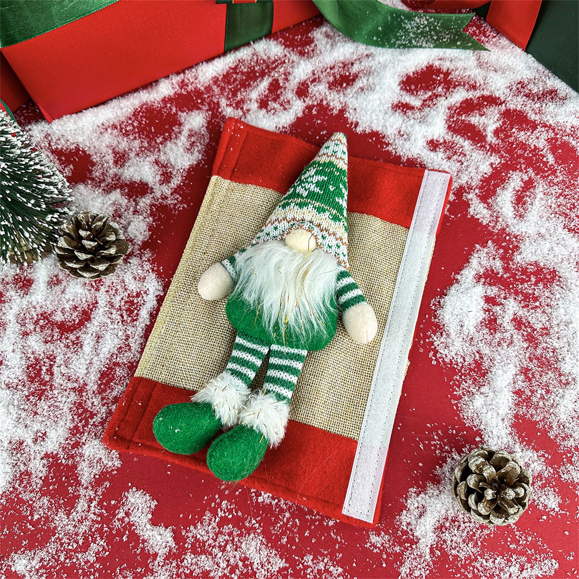 Kitchen Appliances For.Xmas - Christmas Snowman Refrigerator Handle Covers Set