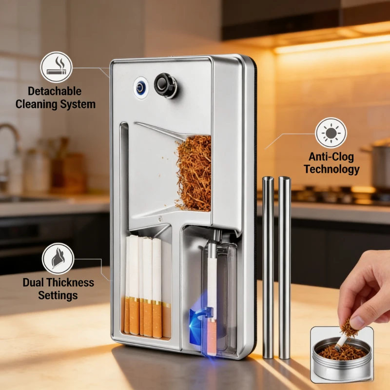 Roti Maker Automatic - Dual-use Electric Cigarette Rolling Machine with