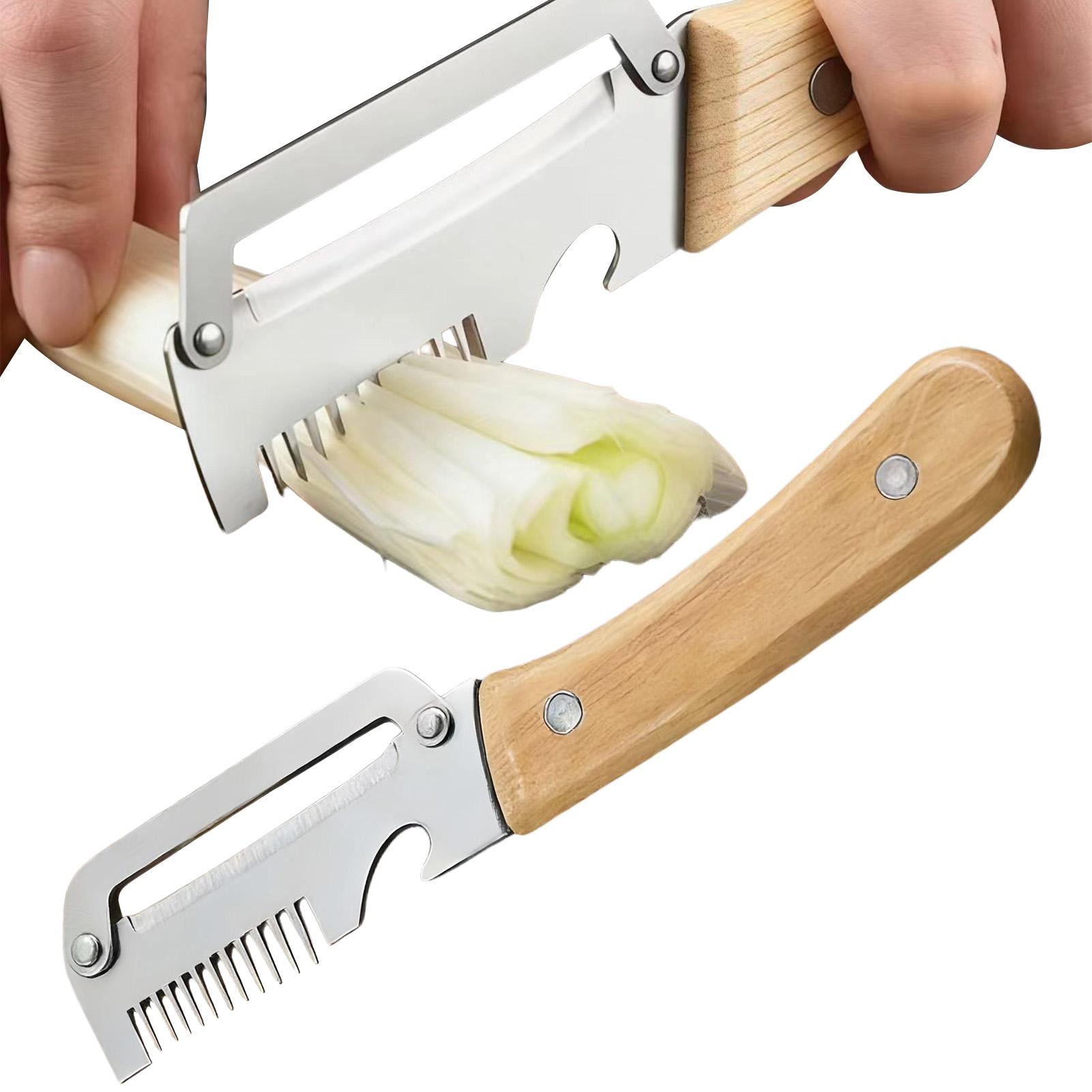 Kitchen Appliances Japan - Multi-functional Peeler Stainless Steel Wood Handle