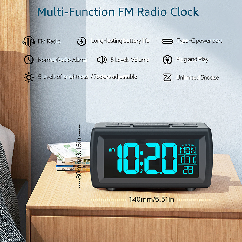 FM Radio Alarm Clock Retro Dig - огляд і ціна Kitchen Appliances Vintage