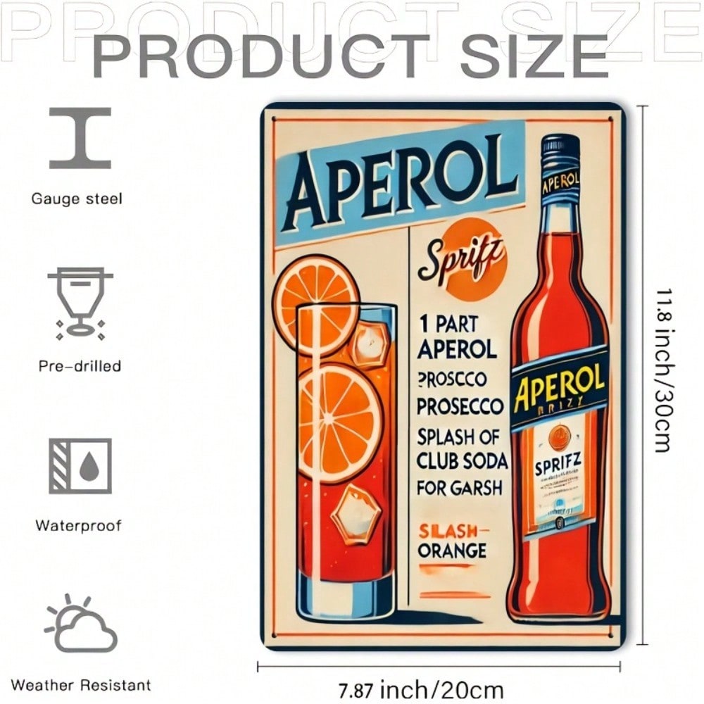 Vintage Aperol Spritz Metal Si - огляд і ціна Kitchen Appliances Vintage