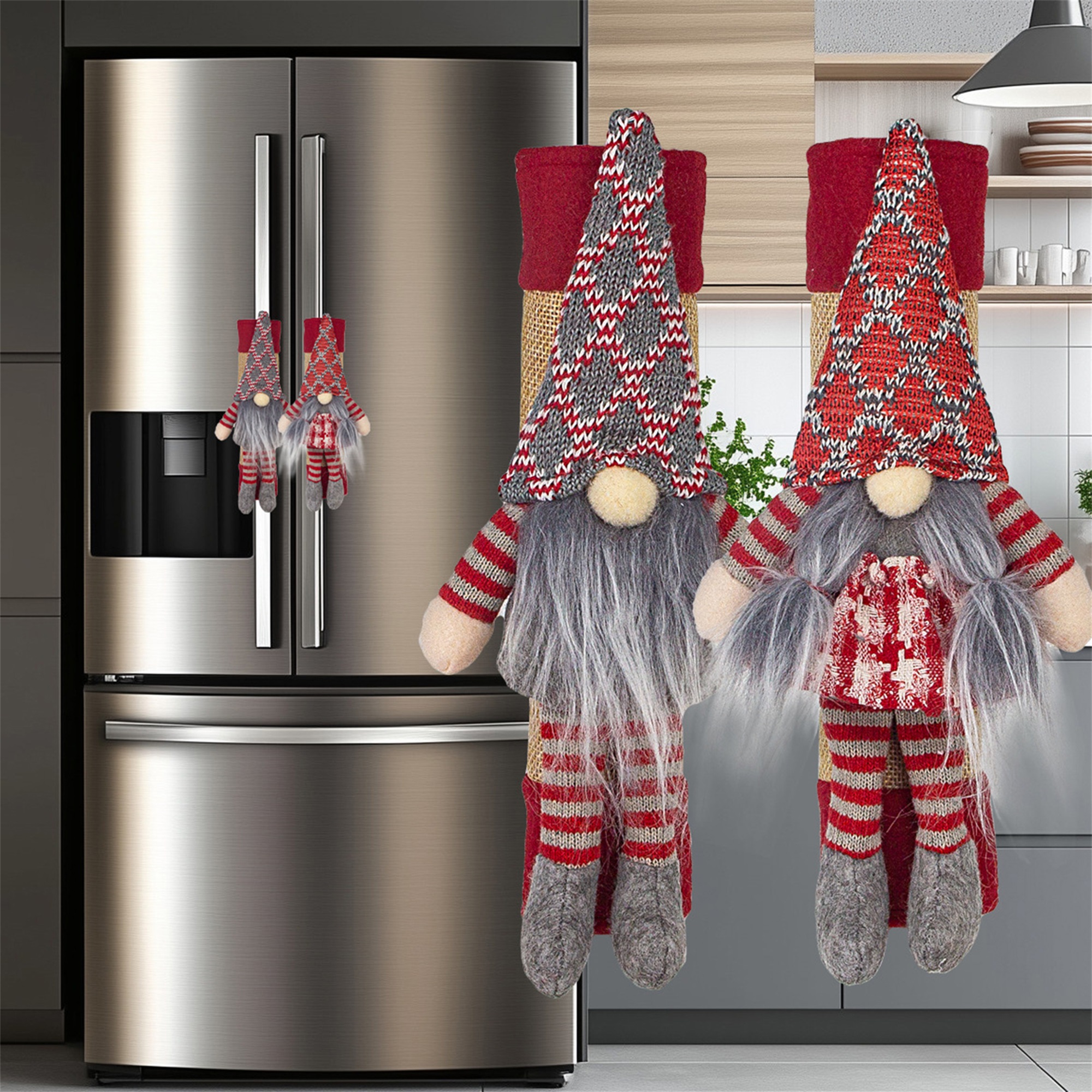 Christmas Refrigerator Door Ha - огляд і ціна Kitchen Appliances For.Xmas