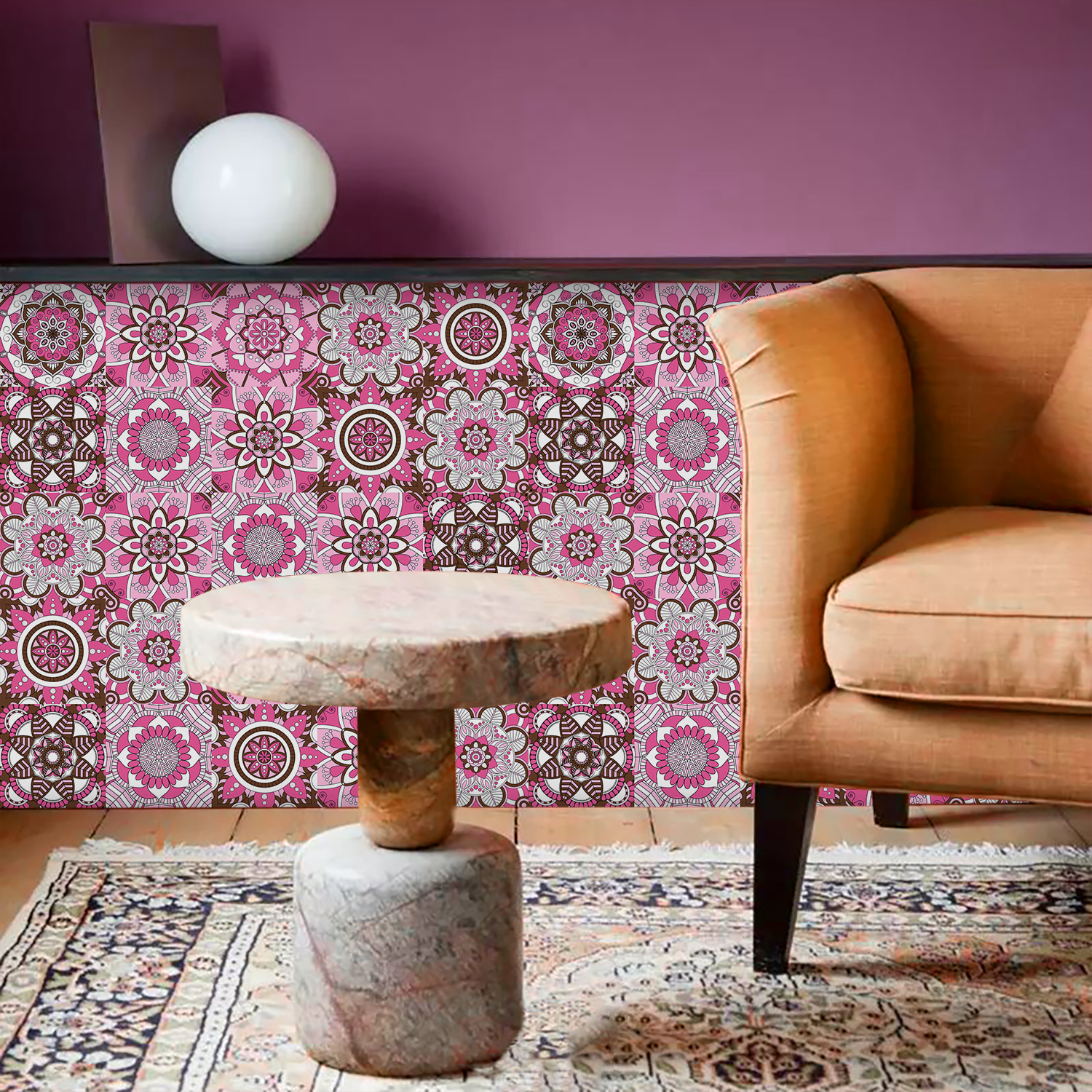 Pink Mandala Vintage Decor Til - огляд і ціна Kitchen Appliances Vintage