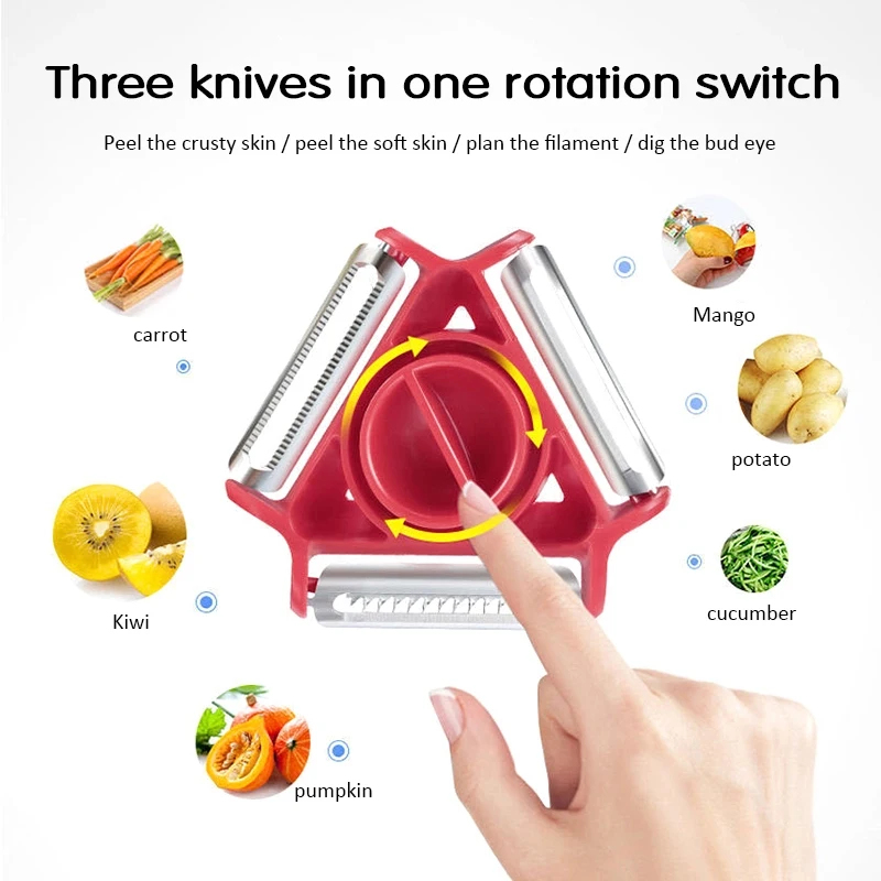 1/3PCS 3in1 Magic Trio Peeler  - огляд і ціна Kitchen Appliances Japan